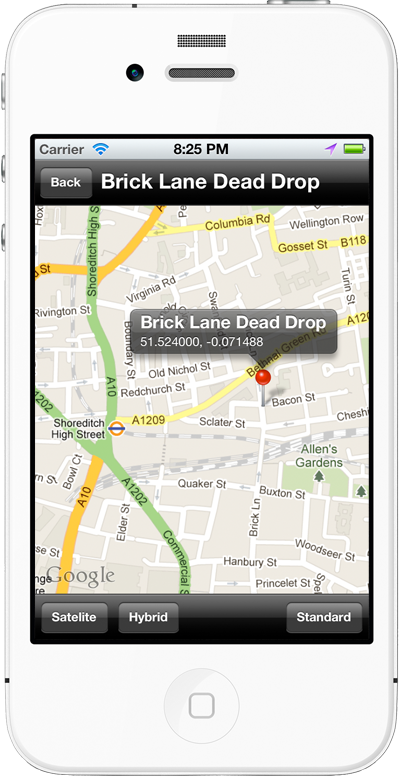 Dead Drops iPhone App
